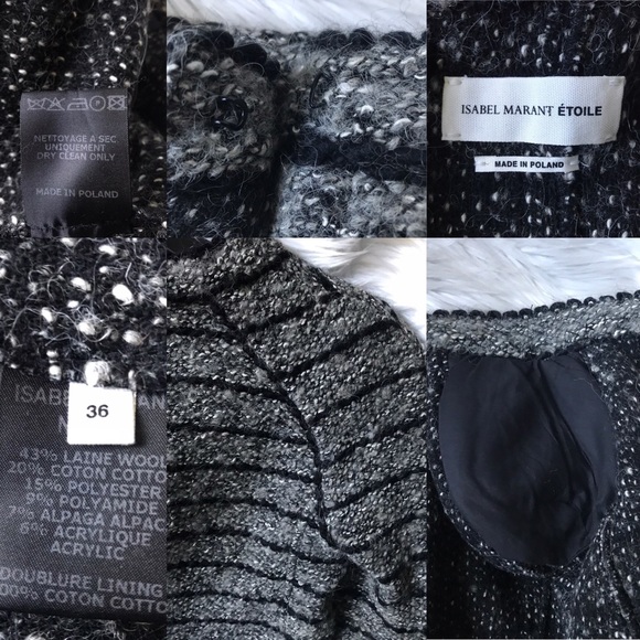 NWOT Isabel Marant Etoile Iona Cowens Knit Jacket - Picture 8 of 8